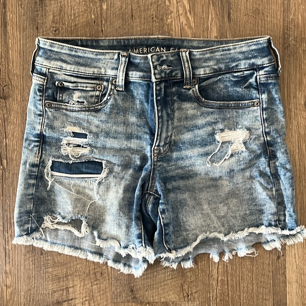 American Eagle Destroyed Denim Shorts